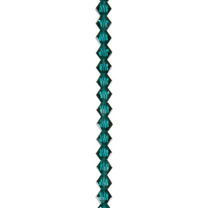 VENEZIA CRYSTAL BEAD STRAND TEAL 7IN 