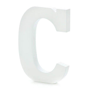 Classic Font White Wood 6in Letter