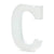 Classic Font White Wood 6in Letter