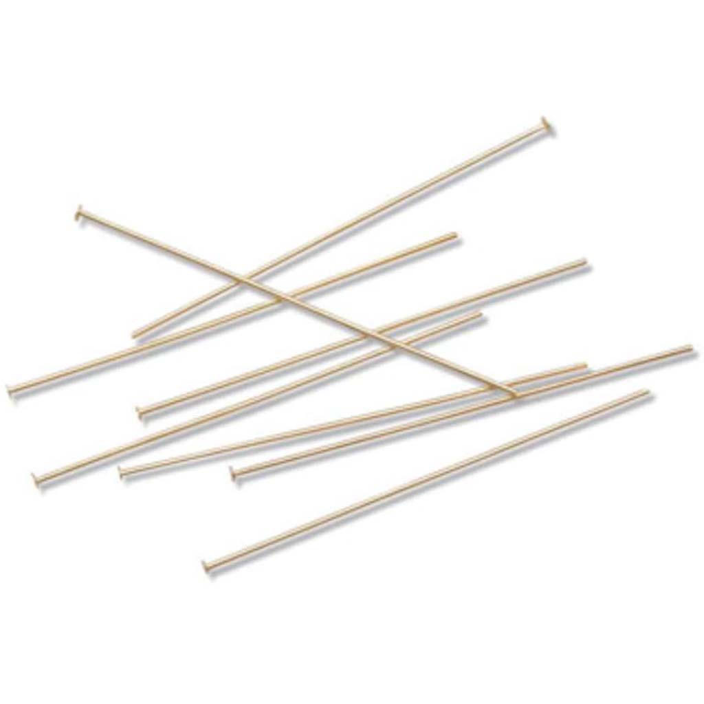 HEADPIN GOLD PL BRASS15PC 2IN 