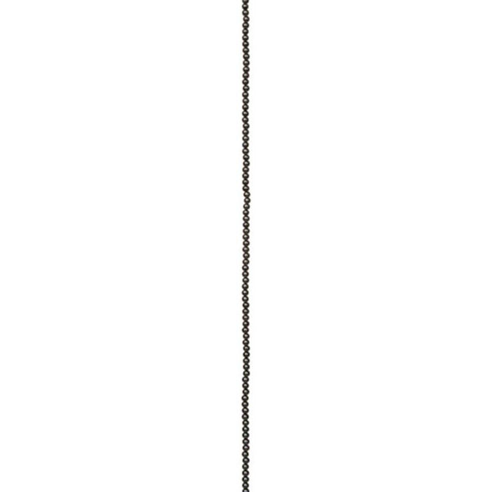 Glass Pearl Strand Hematite 4mm Round Pearls 