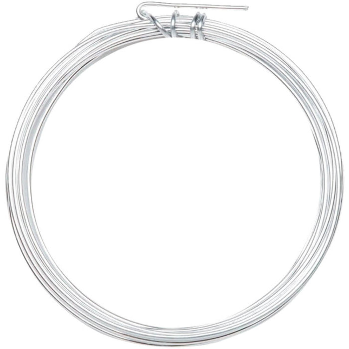 ALUMINUM JEWELRY WIRE SILVER 16GAUGE 3YD 