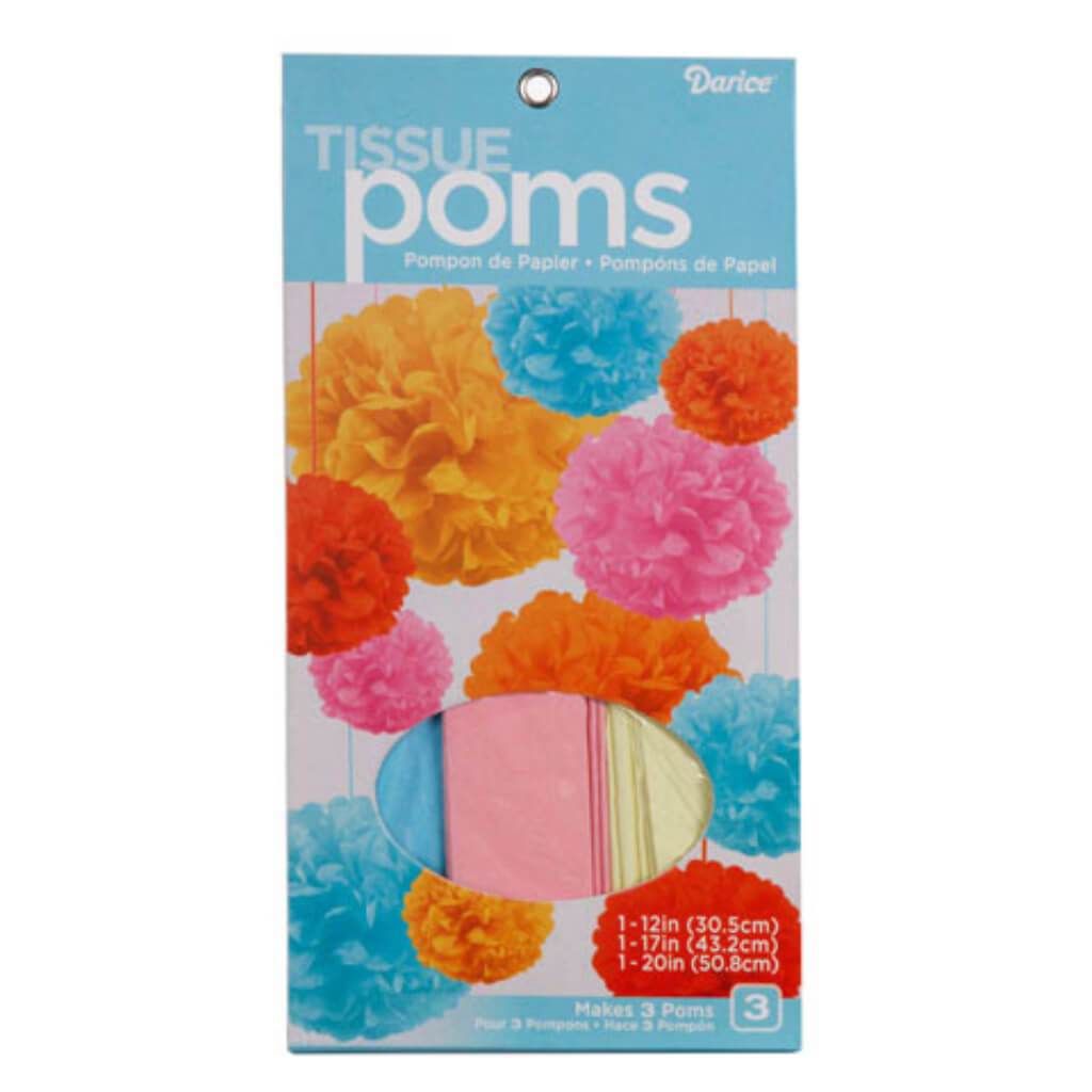 TISSUE PAPER POM POM KIT BABY COLOR 