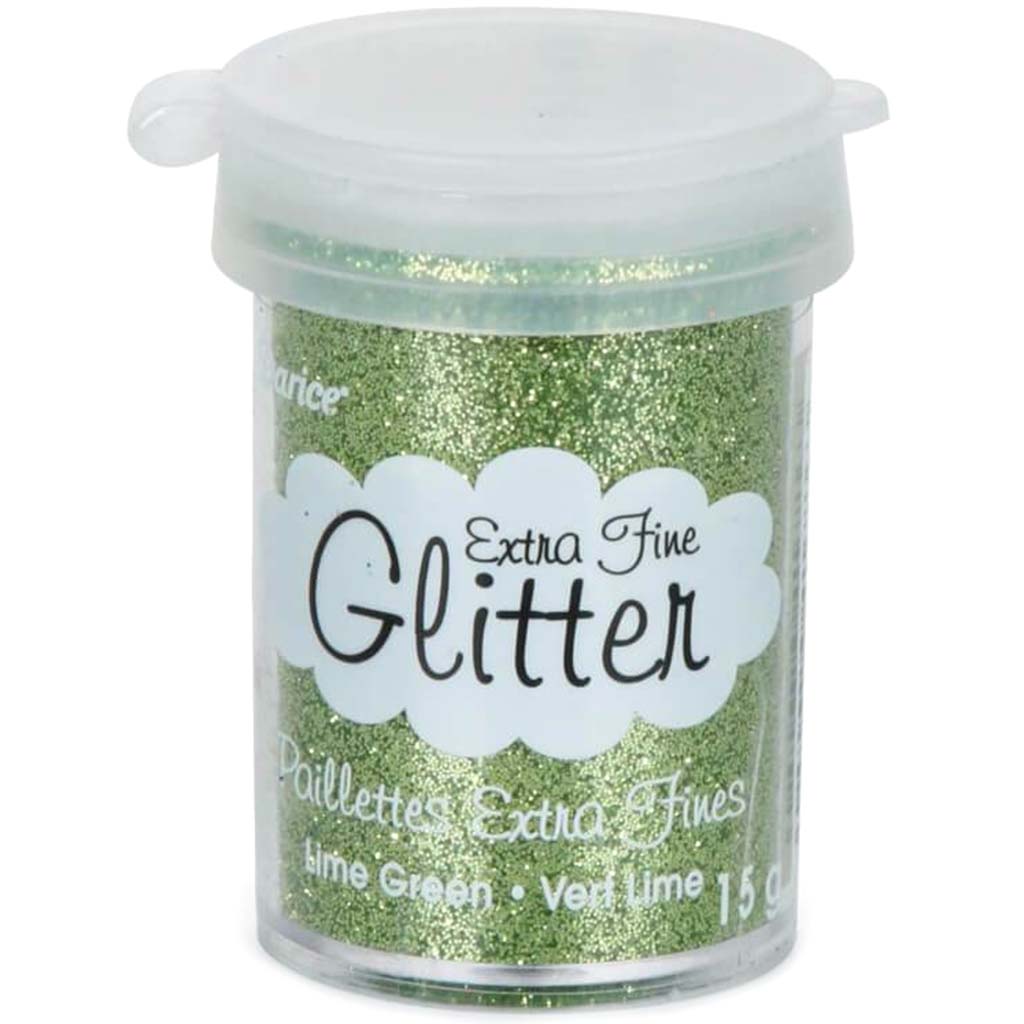 GLITTER EXTRA FINE LIME GREEN 15G 