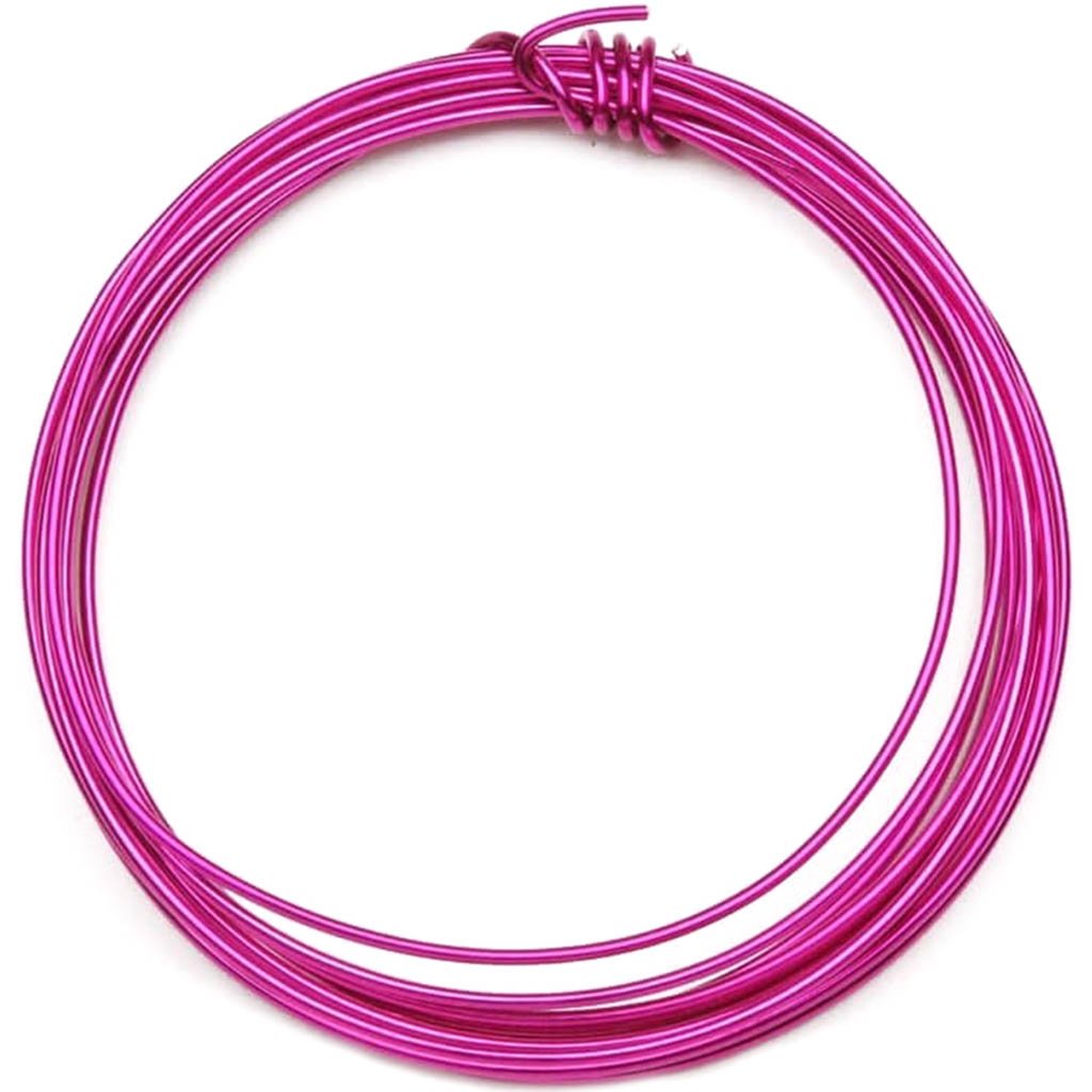 ALUMINUM JEWELRY WIRE LADY PINK 16GAUGE 3YD 