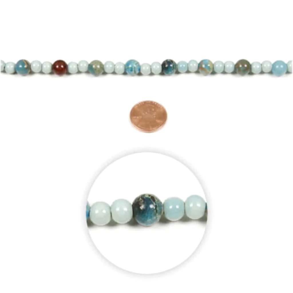 BEAD CRYSTAL STR RND AB 6MM 