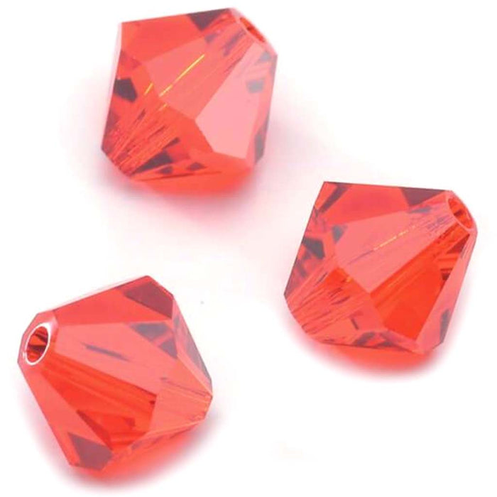 BEAD SWAROVSKI BICONE LIGHT SIAM 6MM 