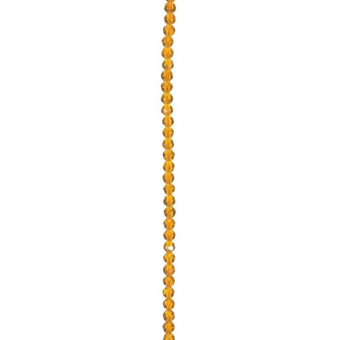 BEAD CRYSTAL CELESTIAL ROUND GOLD 6MM 