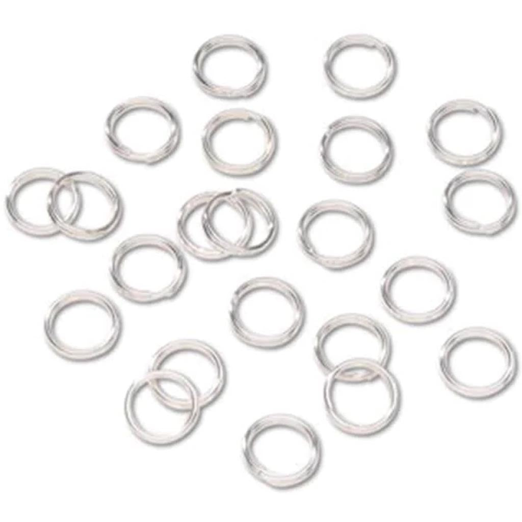 Jump Rings Bright Silver Plated 4mm 288 pieces 