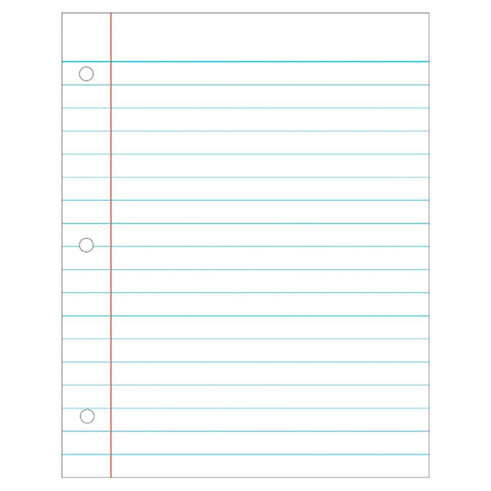 Large Write-On/Wipe-Off Notebook Paper Chart 