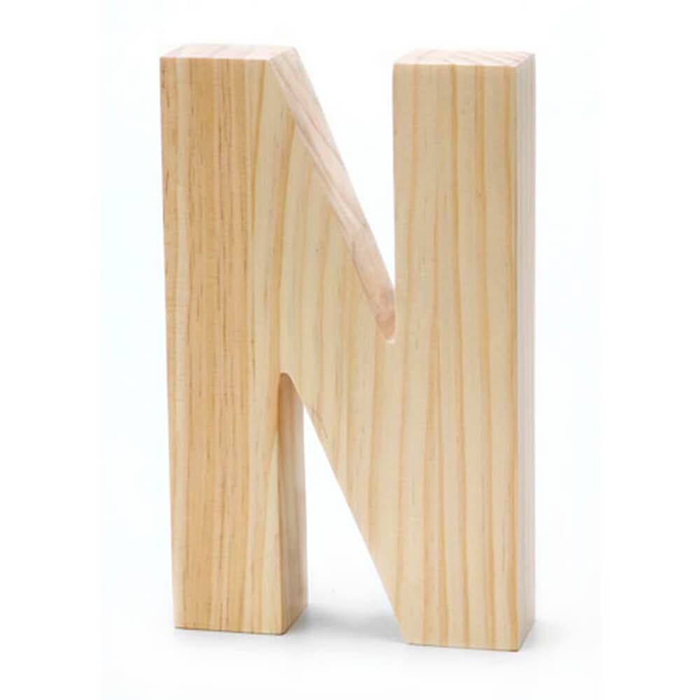 WOOD LETTER CHUNKY UNFINISHED