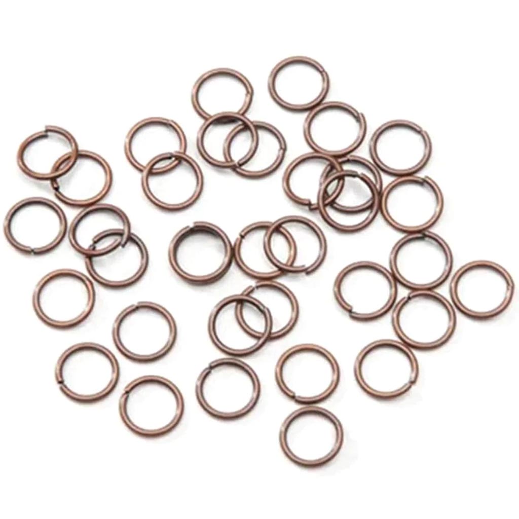 Jump Rings Antique Copper Plated Brass 7mm 