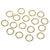 Jump Rings Gold Plated Brass 7mm 120 pieces 