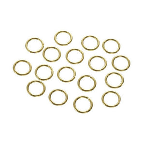 Jump Rings Gold Plated Brass 7mm 120 pieces