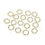 Jump Rings Gold Plated Brass 7mm 120 pieces