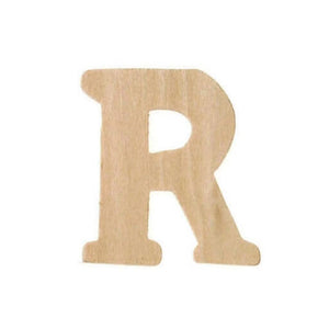 Natural Unfinished Wood Craft Letter 2.5in x 3in