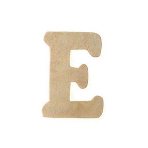 Natural Unfinished Wood Craft Letter 2.5in x 3in