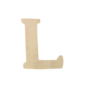 Natural Unfinished Wood Craft Letter 2.5in x 3in