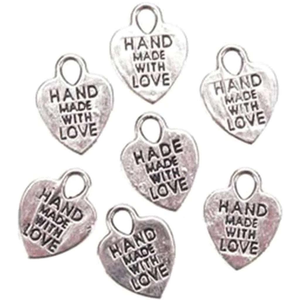 Handmade Charms 40 Pk Made With Love Micro Charms Handcrafted