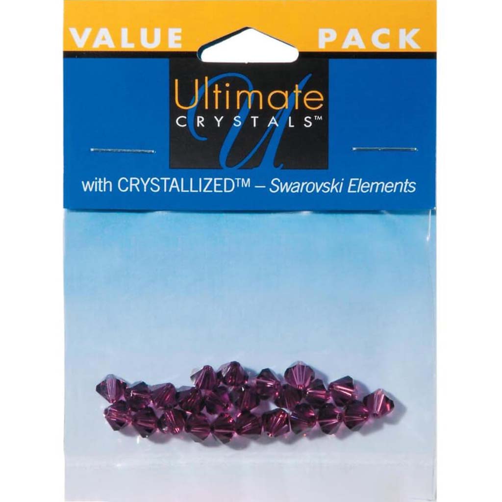 BEAD SWAROVSKI BICONE AMETHYST 6MM 