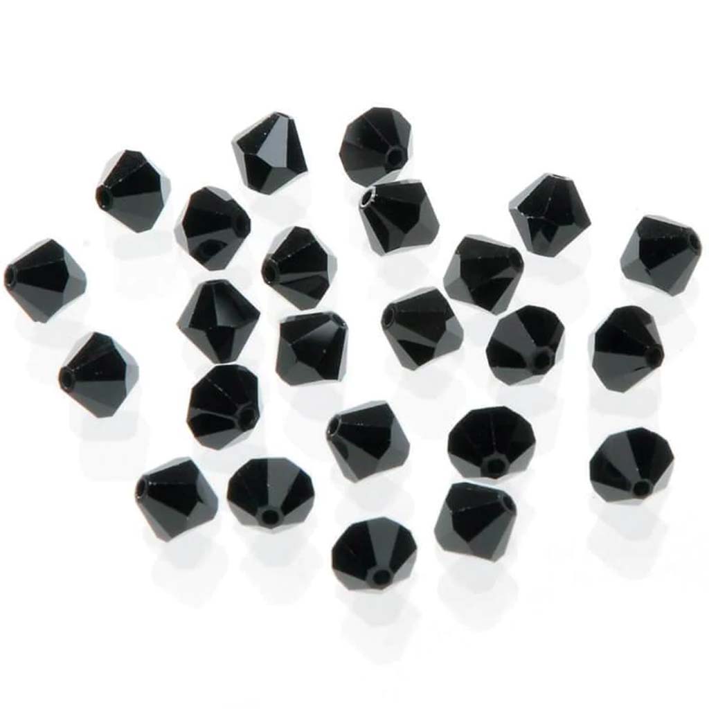 BEAD SWAROVSKI BICONE JET 6MM 