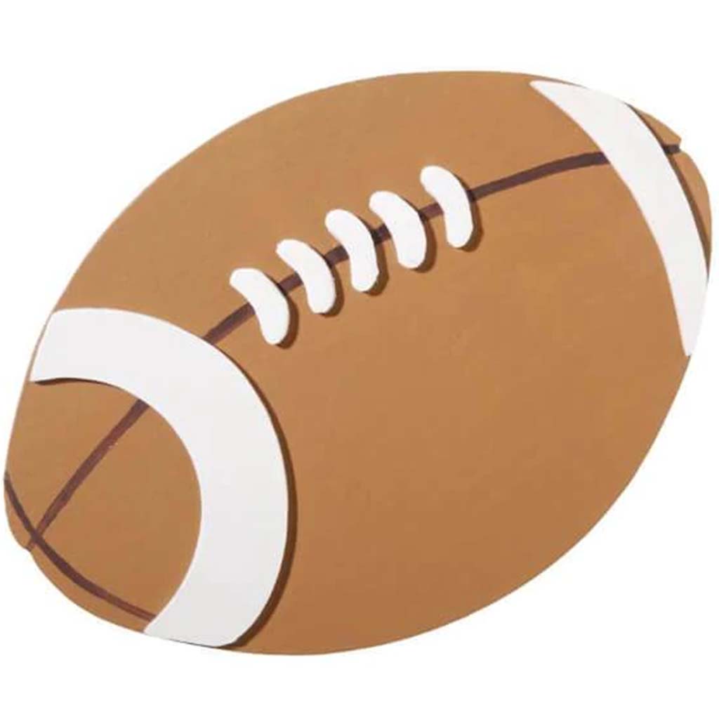 WOODEN FOOTBALL 4.75X6IN 