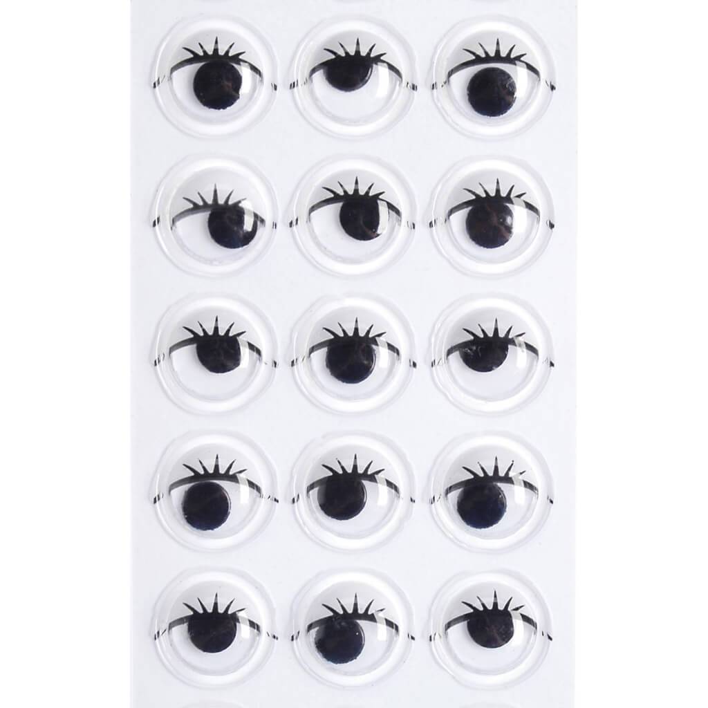 STICKY BACK EYES WITH LASHES 33PCS 