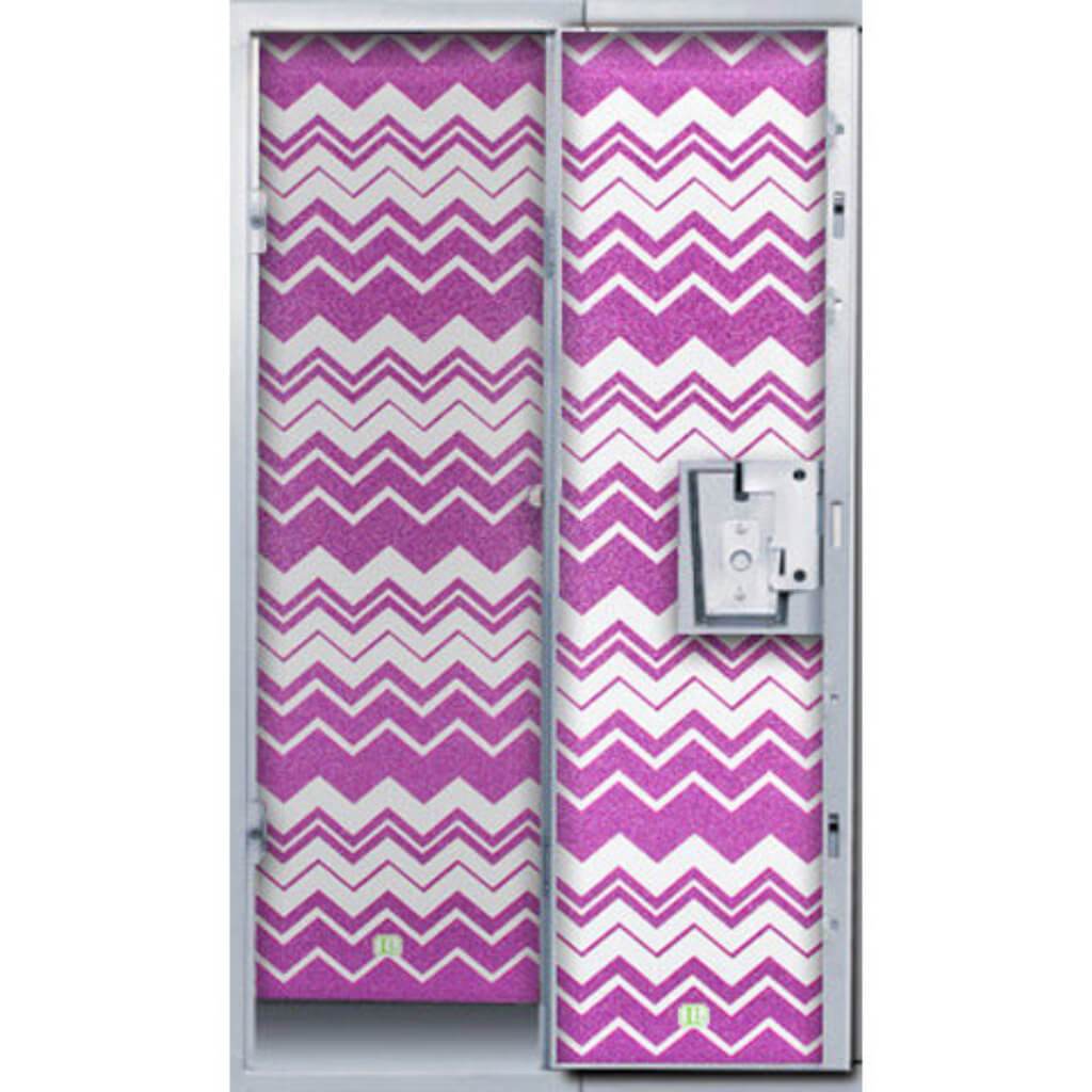 LOCKER WALLPAPER PINK CHEVRON 