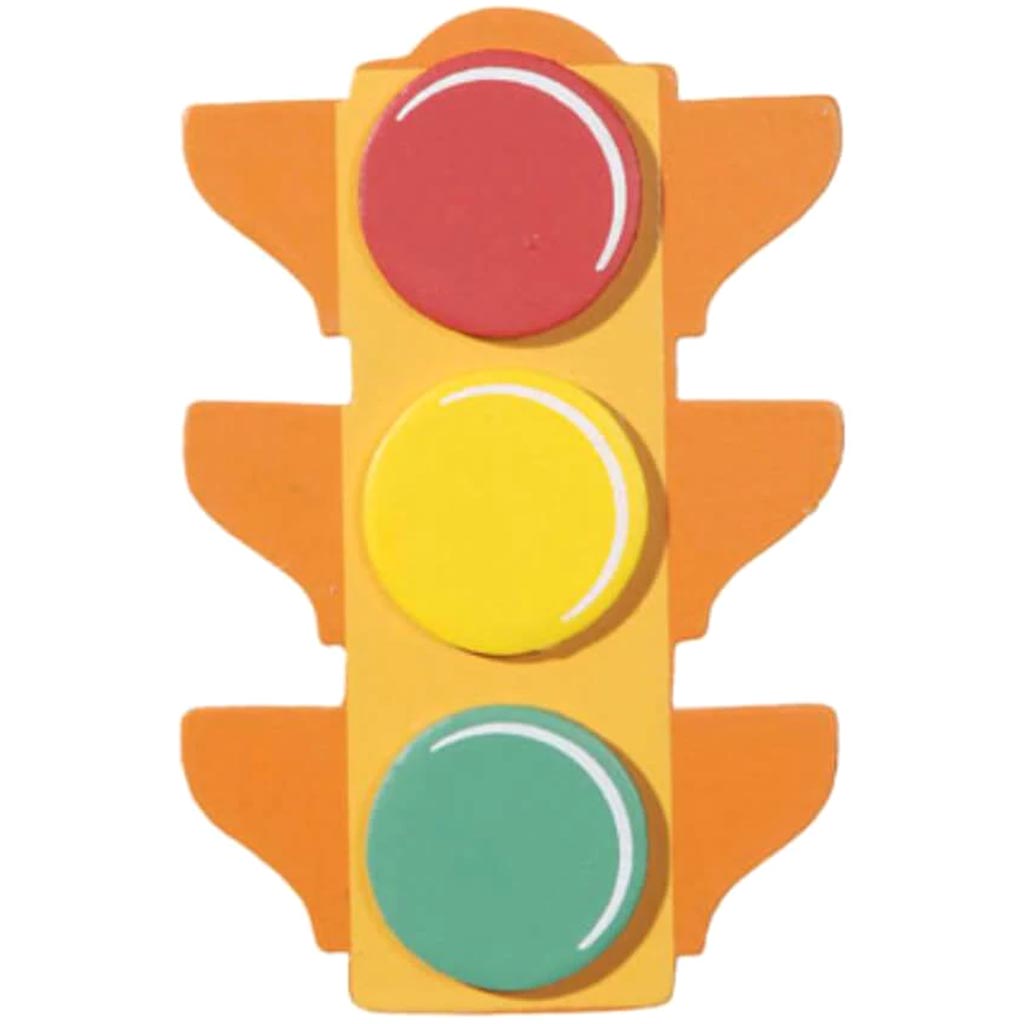 WOODEN TRAFFIC LIGHT 2.6X4IN 