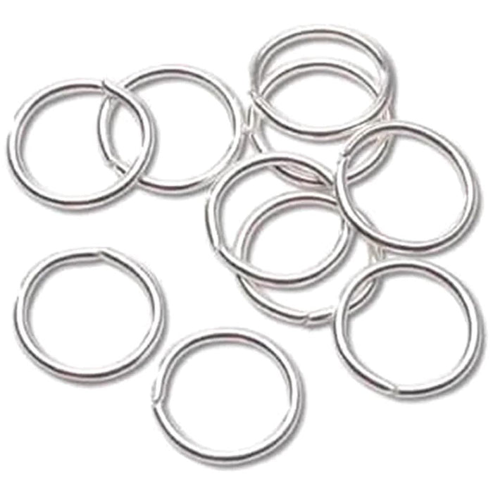 Jump Rings 20 Gauge Silver Plated 6mm 