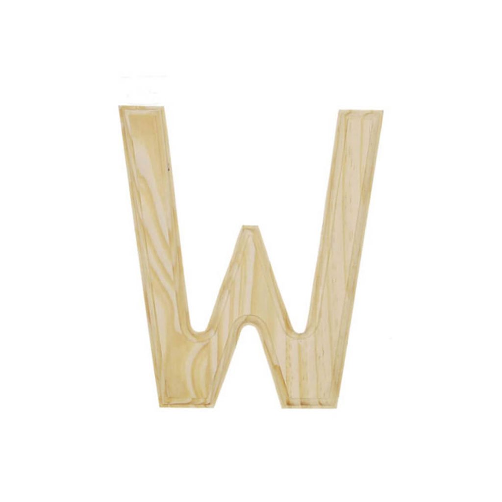 Unfinished Beveled Wood Letters &amp; Numbers