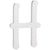 Brush Font White Wood Letter 9in