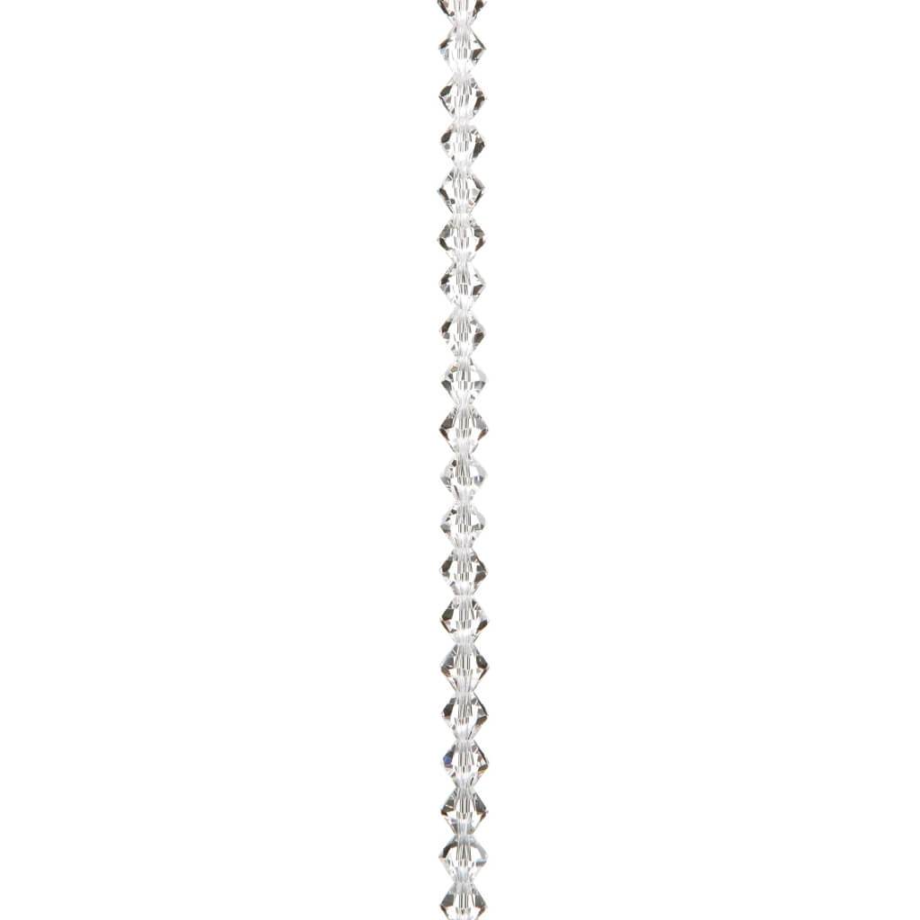 Venezia Crystal Bead Strand Clear 8mm 7in