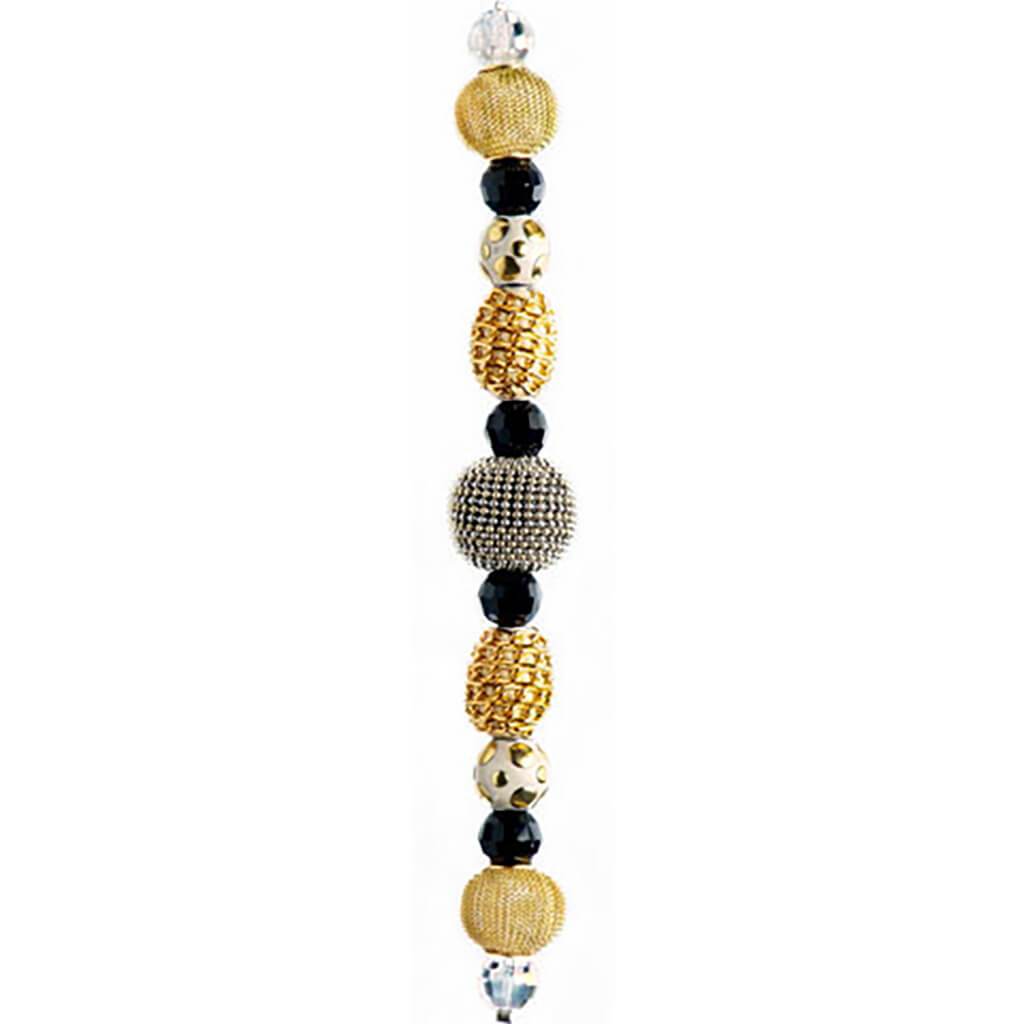 Boho Bead Strand Ball Chain 23mm Gold Kashmiri