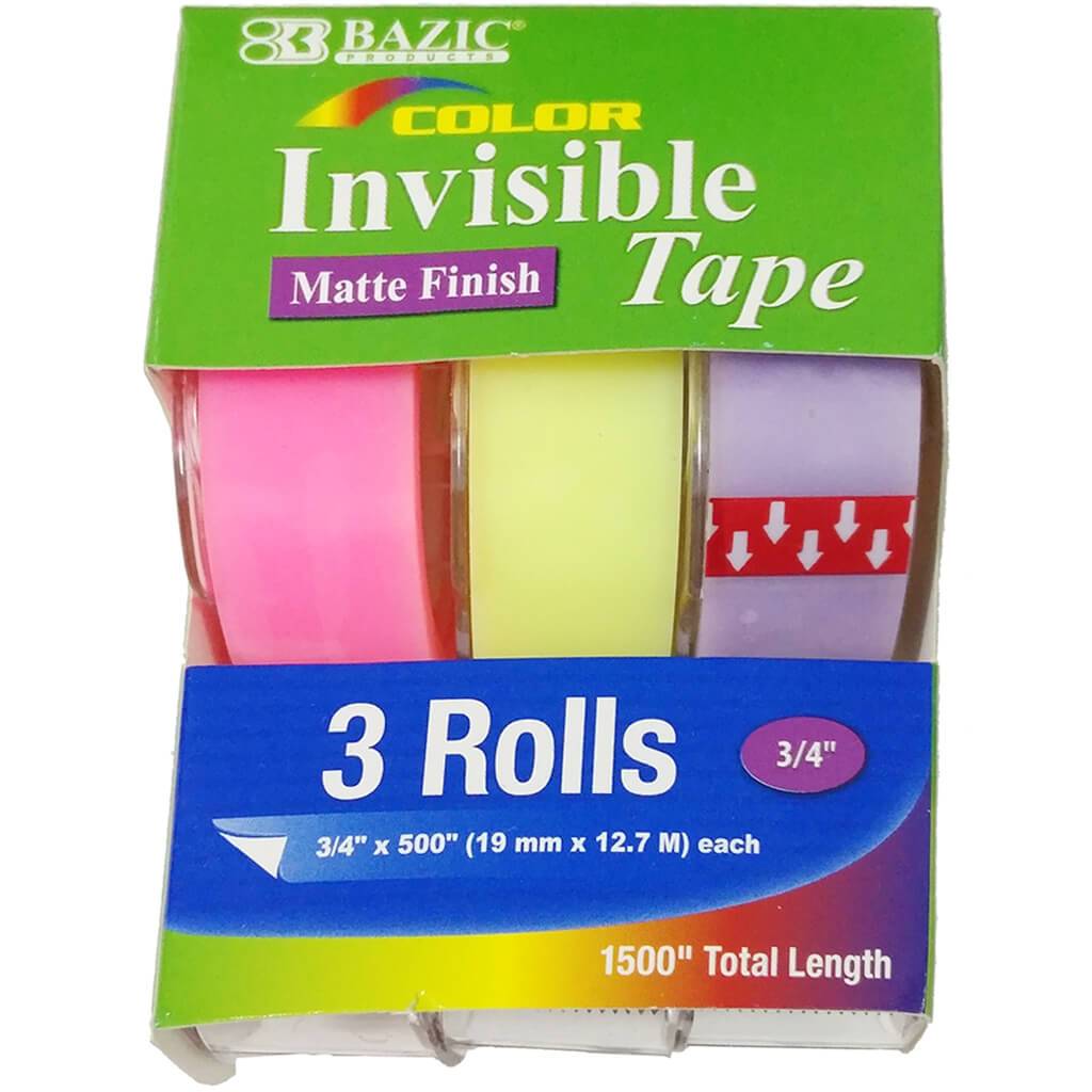 Color Invisible Tape 3pcs 