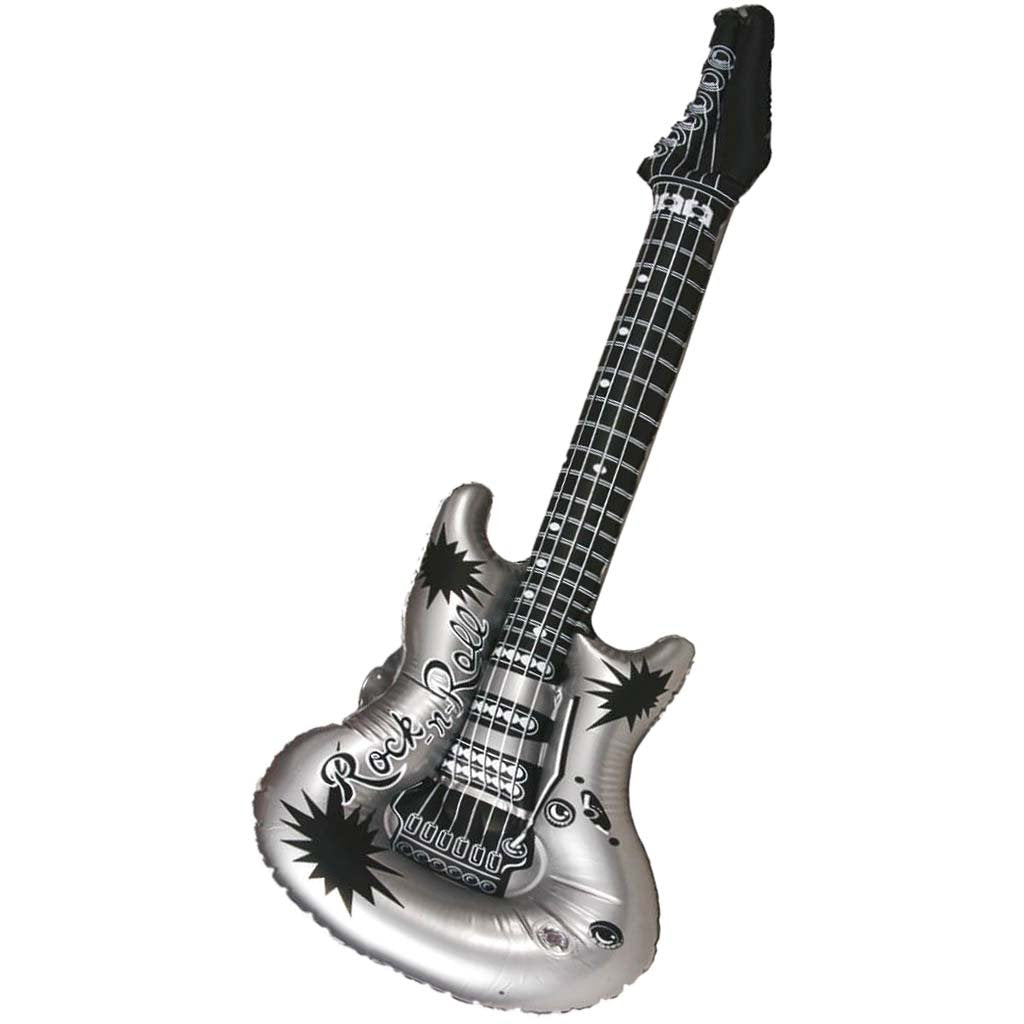 Inflatable Guitar Silver