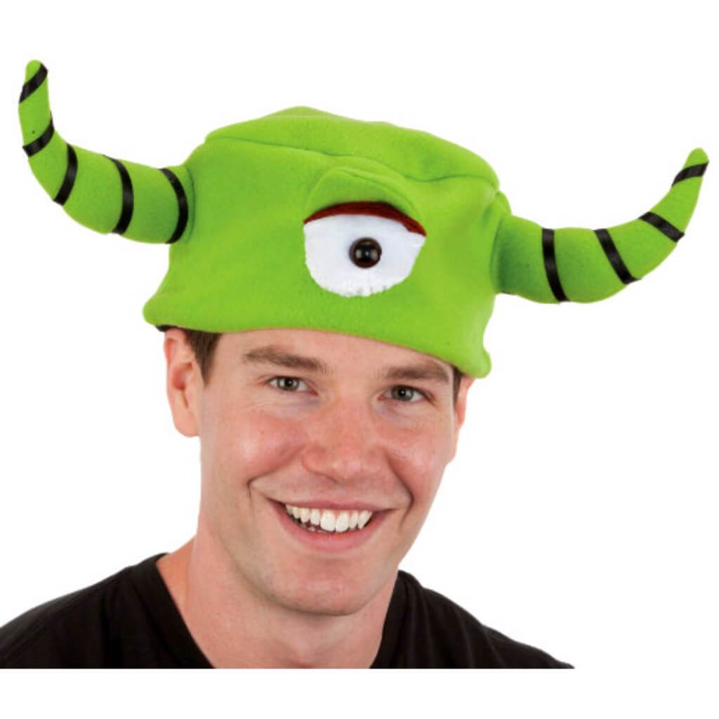 Monster Hat One Eye Green 