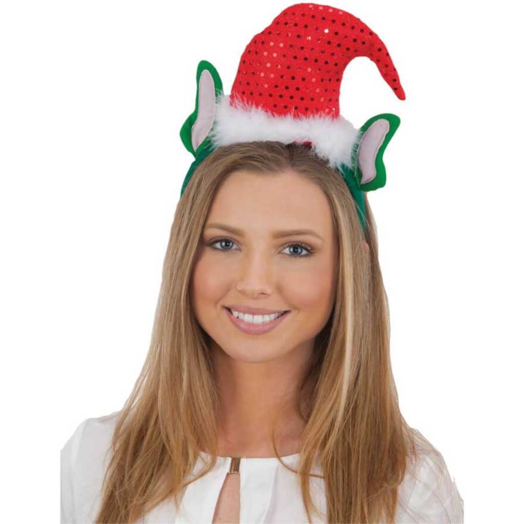 Elf Hat Headband Santa&#39;s Helper 