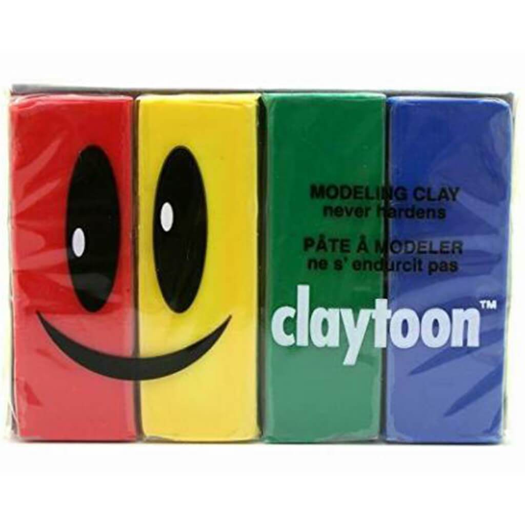 Claytoon Clay Sets Primary Blue, Green, Red, Yellow