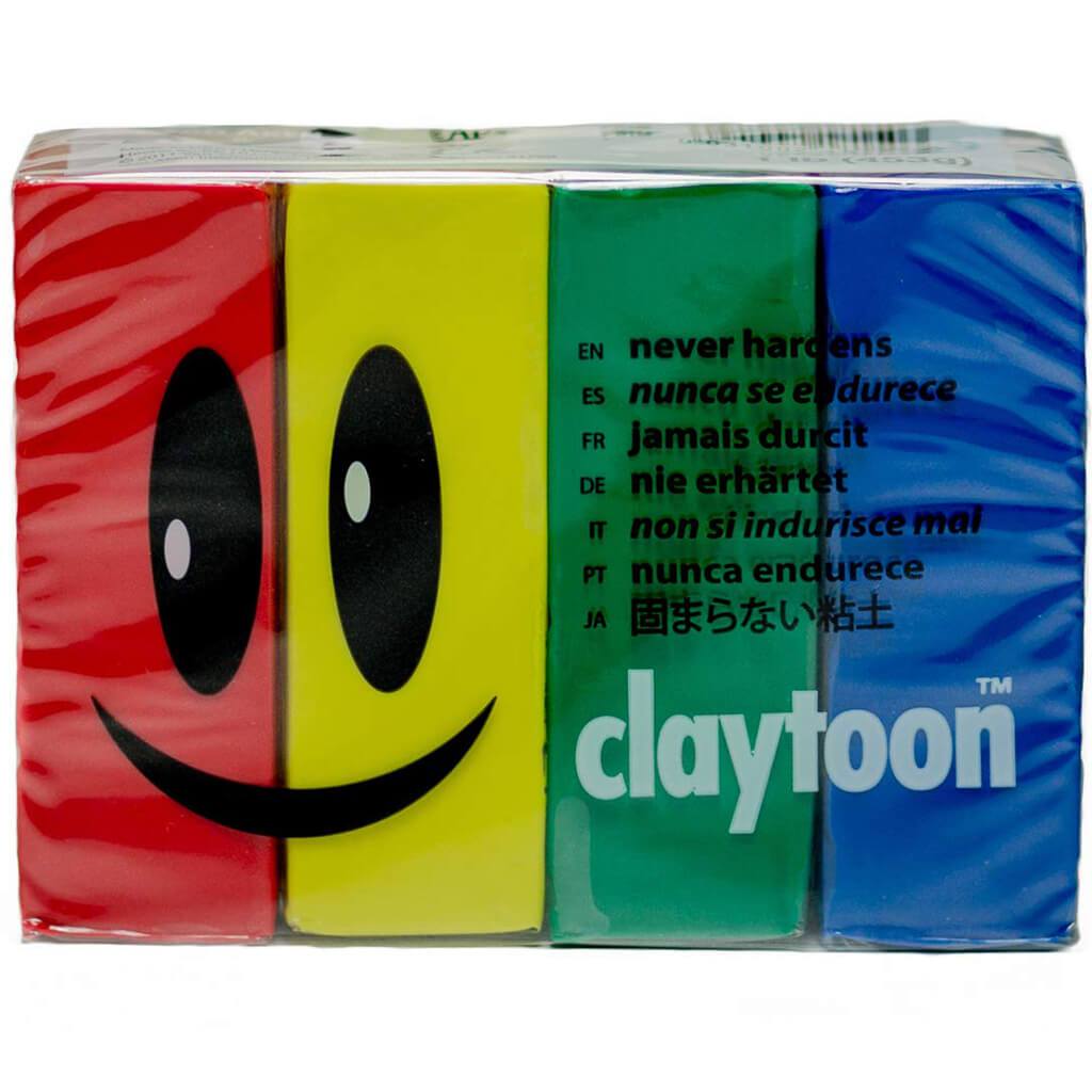 Claytoon Clay Sets Sweetheart Baby Blue, Mint, Pastel Yellow, Pink