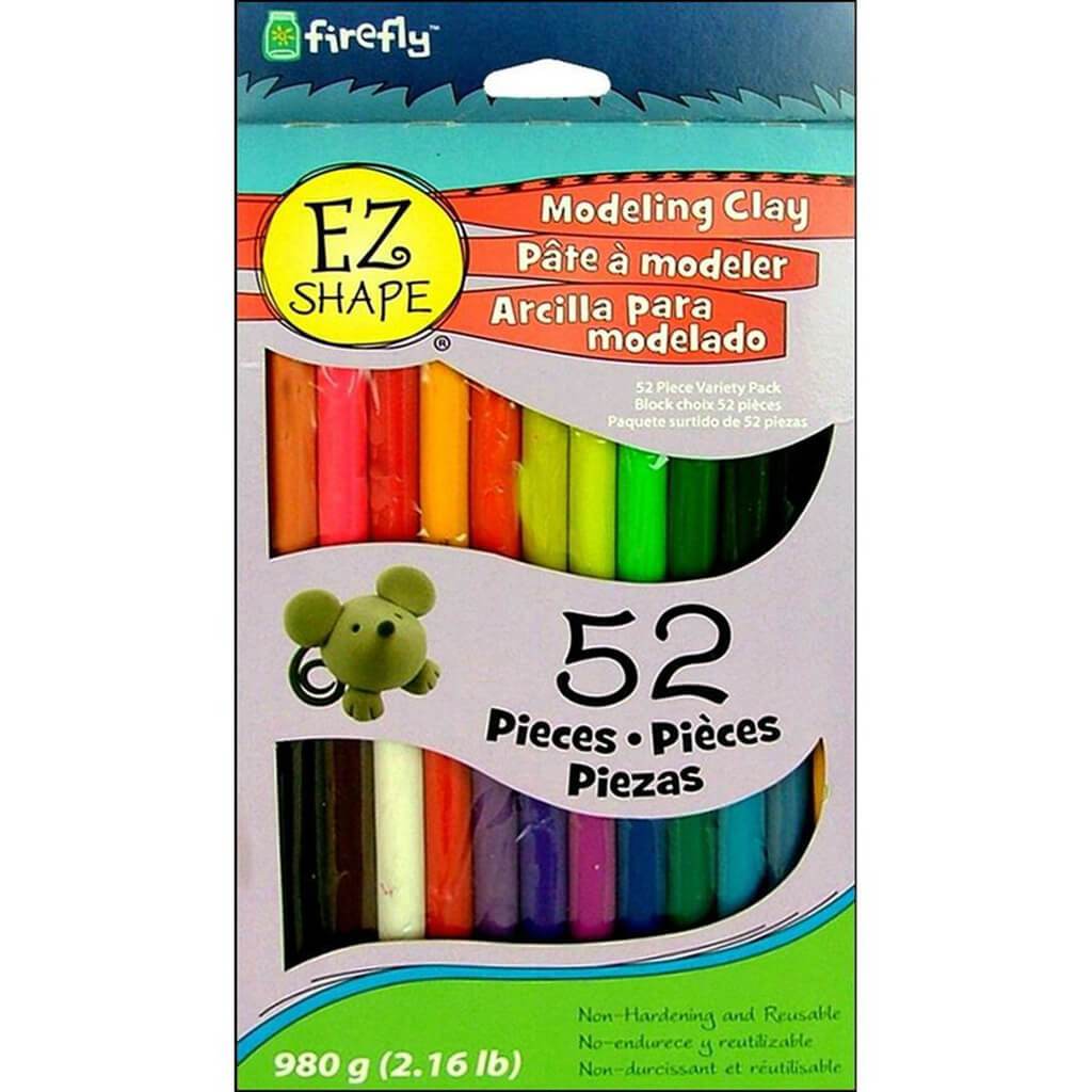 EZ Shape Modeling Clay 52 Color Set