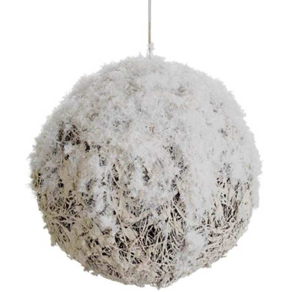 Beaded Ice Vine Ball Ornament 