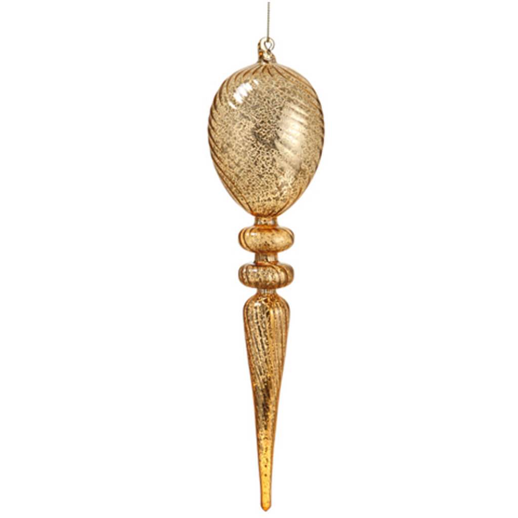 Mercury Glass Finial Ornament 